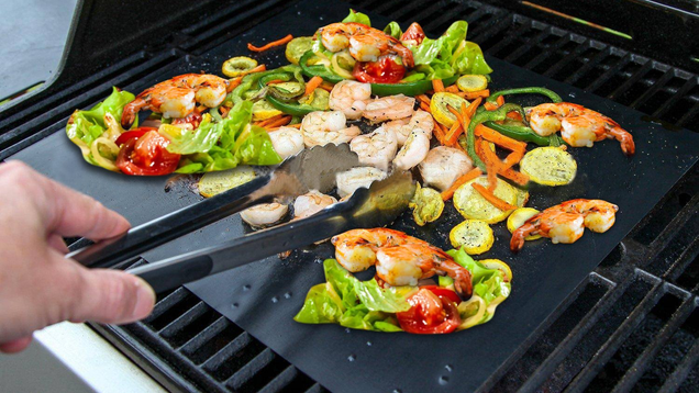 Set of 3 Non-stick Grill Mats Reusable Grilling Mats | $3 | Amazon | Use code HVSBSORB